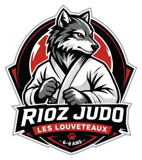 Emblème des Louveteaux du Judo Rioz