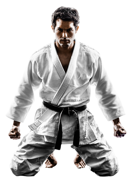 Judoka en posture de combat